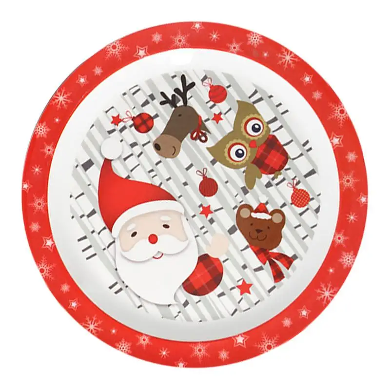 

Рождественские украшения, мультяшная посуда, детский подарок, креативная посуда, рождественские Мультяшные тарелки, блюда и посуда