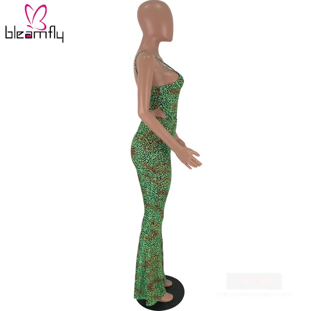 Новинка женский леопардовый костюм на бретельках широкие брюки комплект из двух
