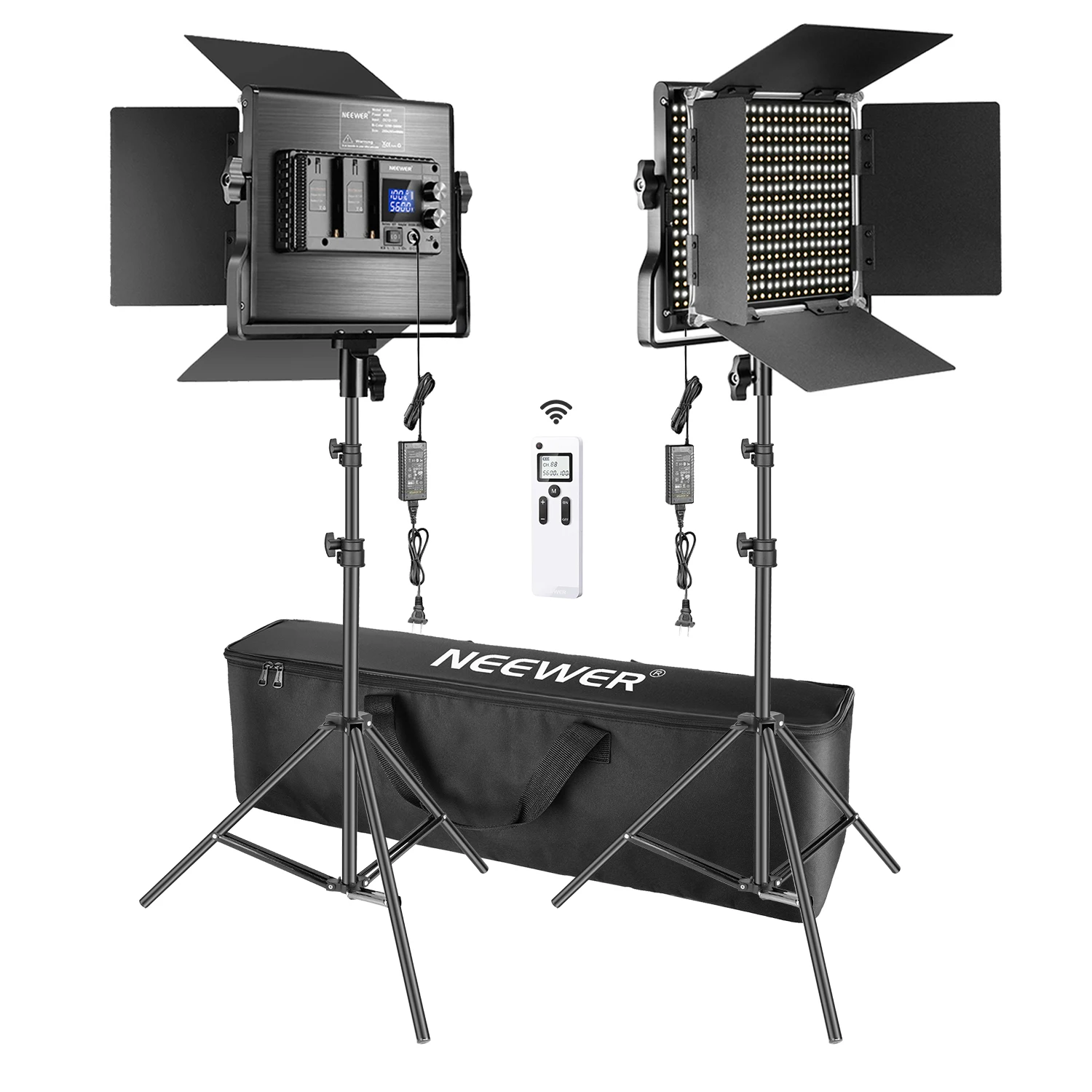 Комплект оссветильник приборов Neewer для видеосъемки 660 светодиодный 2 4 ГГц |