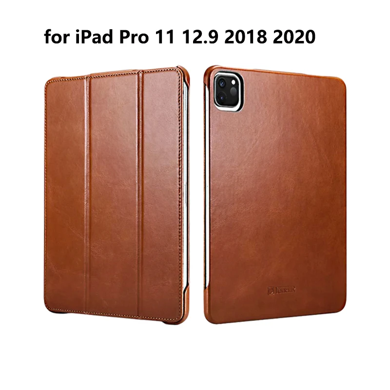 

Case for iPad Pro 11 2018 2020 Genuine Leather Flip Case Slim Business Stand Smart Protective Cover for iPad Pro 12.9" 2018 2020