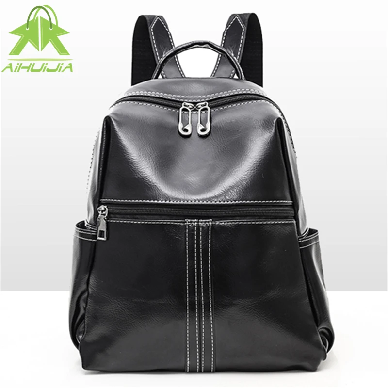

New Fashion Women Backpack High Quality PU Leather Youth Backpacks for Teenage Girls School Bag Hot Sale Leisure Travel Backpack