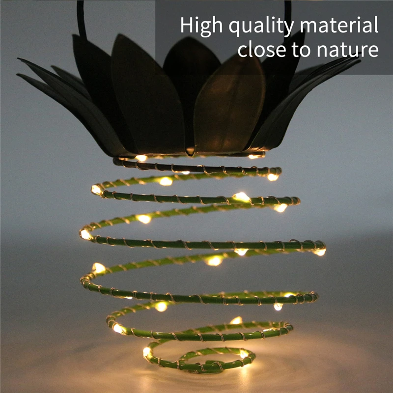 Светодиодный в форме ананаса солнечный светильник s садовый подвесной Ночной