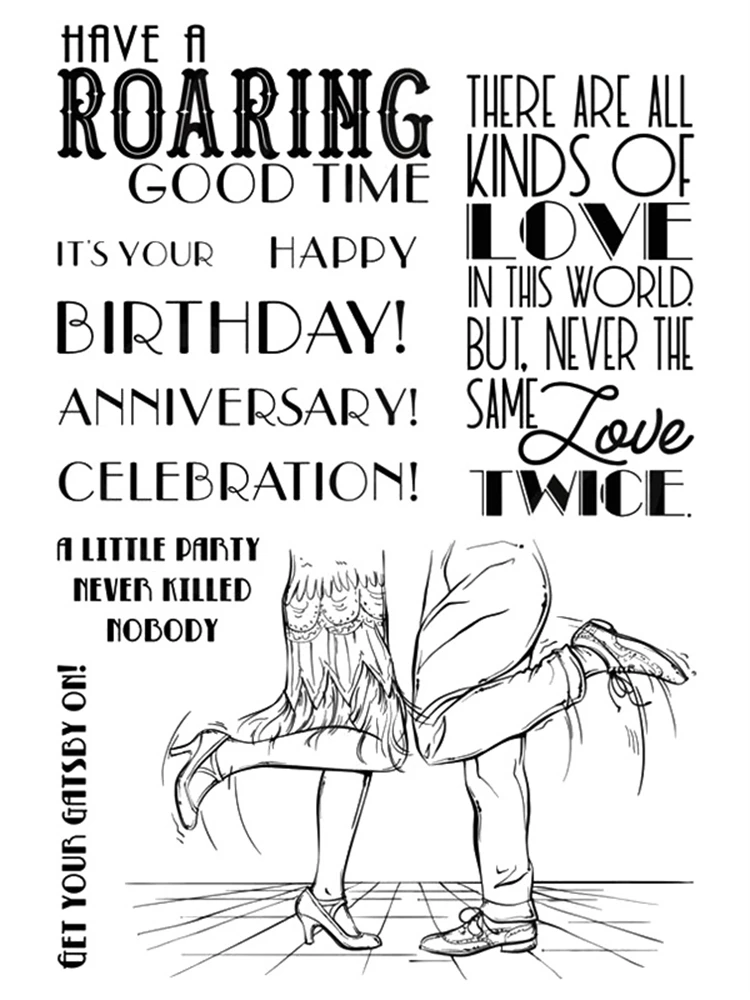 

CHARLESTON Transparent Silicone Clear Stamp/Seal for DIY scrapbooking/photo album Decorative Cards Making Paper Crafts