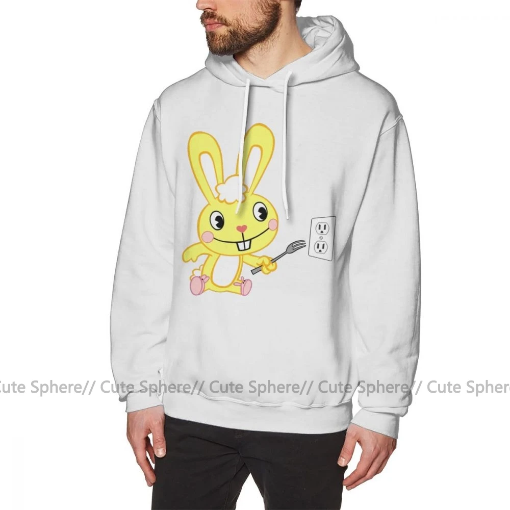 Happy Tree Friends худи Happy Tree Friends Cuddles хлопковые длинные пуловеры худи XXL черные уличные толстовки - Цвет: White