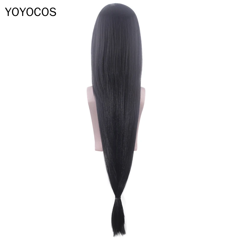 FF7 Tifa Lockhart косплей парик финальная фантазия VII переделка 100 см натуральные черные