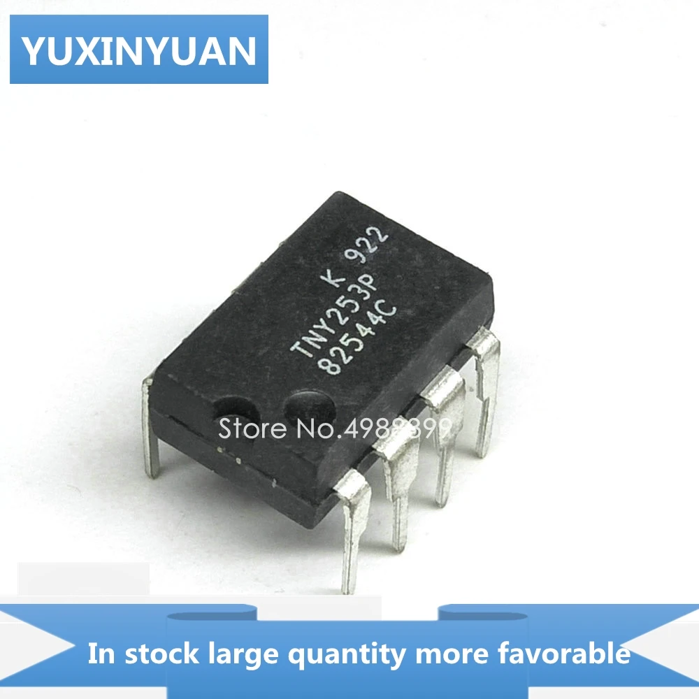 YUXINYUAN 10PCS/LOT TNY253P TNY253 TNY 253P Y253P NY253P DIP8 in stock | Электронные компоненты и принадлежности