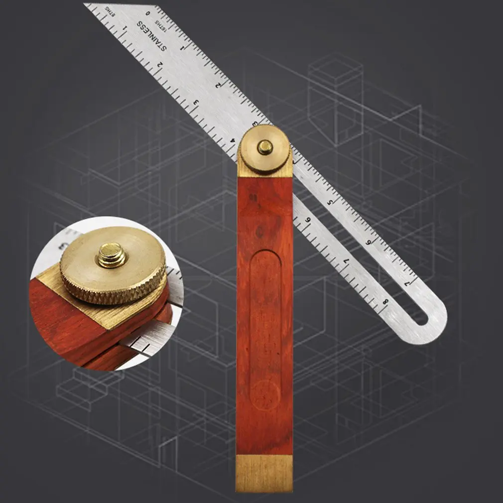 

Angle Rulers Gauges Square Sliding Comfortable T-Bevel With Wooden Handle Level Measuring Tool Wooden Marking Gauge Protractor