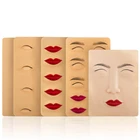 3D Силиконовая тренировочная тату-машинка для перманентного макияжа, искусственная кожа, глаза, губы, лицо для микроблейдинга, Машинка для татуировок для начинающих 1p