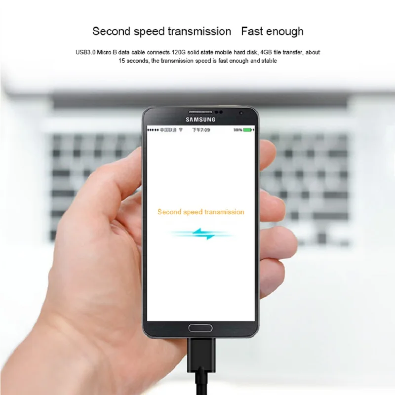Кабель USB Type A Micro B для Samsung S5 Note 3 внешний жесткий диск с разъемом зарядки кабель
