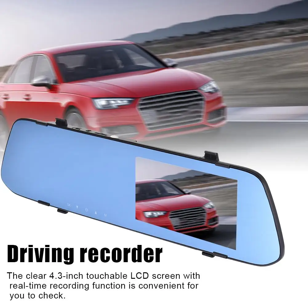 

Universal Driving Recorder Car DVR Dashboard Camera Full HD With 4 Inch LCD Screen G-Sensor For Recording Motion Detection