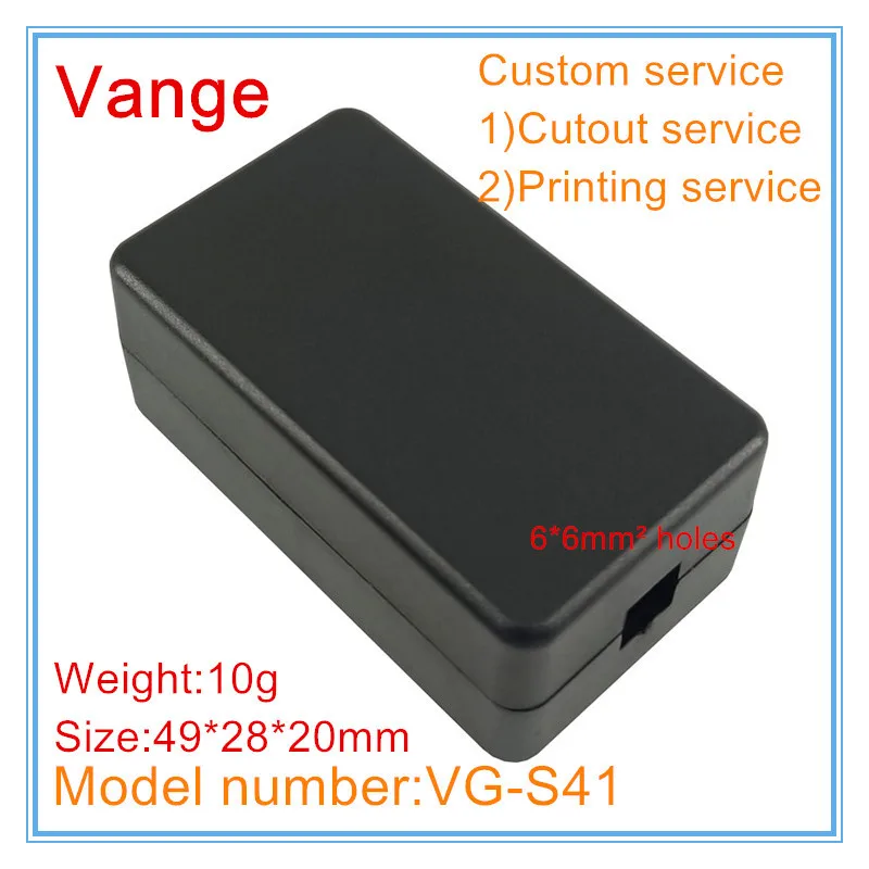 4pcs/lot black buckle project box 49*28*20mm ABS plastic material enclosure case diy for wire connector |