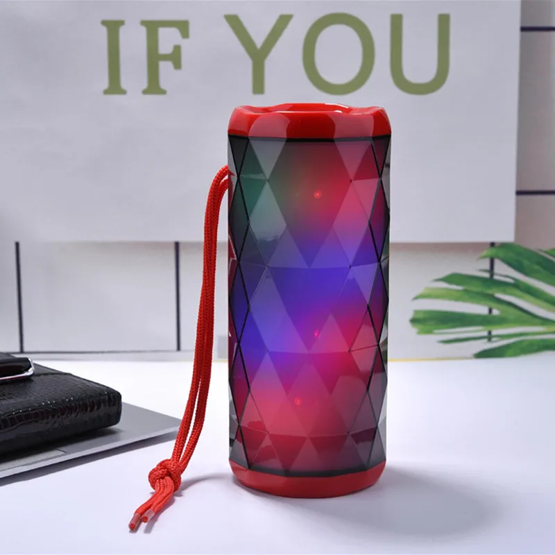 TG167 LED красочные огни громкой связи Bluetooth динамик FM радио Открытый Портативный