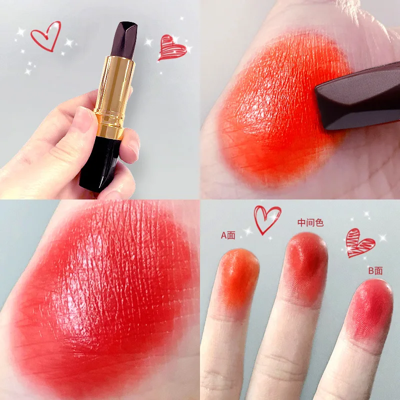 

No Fading Sexy Long-lasting Matte Lipsticks 3 in 1 No Easy to Wear No Stick Cup Moisturizer Lip Sticks Set Makeup Tools