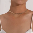 Женское Ожерелье с тонкой цепочкой, геометрической формы