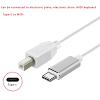 otg musical instrument connects electric piano electronic drum type c apple port to midi cable