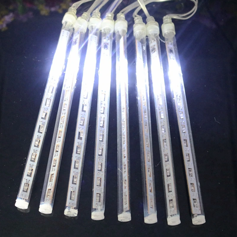 Световые нити светодиодные водонепроницаемые для уличного декора 20/30/50 см|shower rain