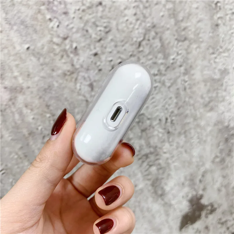 Модный чехол с забавным рисунком для Apple Airpods Pro, Роскошный прозрачный защитный чехол для наушников с Bluetooth для air pods 3, Жесткий Чехол