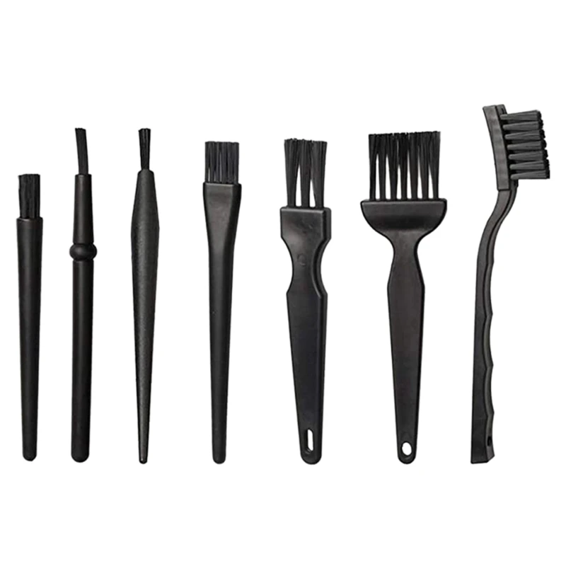 

7pcs/set Portable Handle Anti Static Brush Cleaning Brush for Electronic Repair K3KD