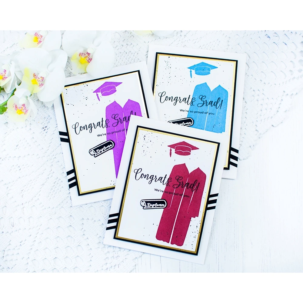 

Bachelor hat apparel graduation clothes pattern cutting dies & stamps scrapbook dariy decoration stencil embossing template diy