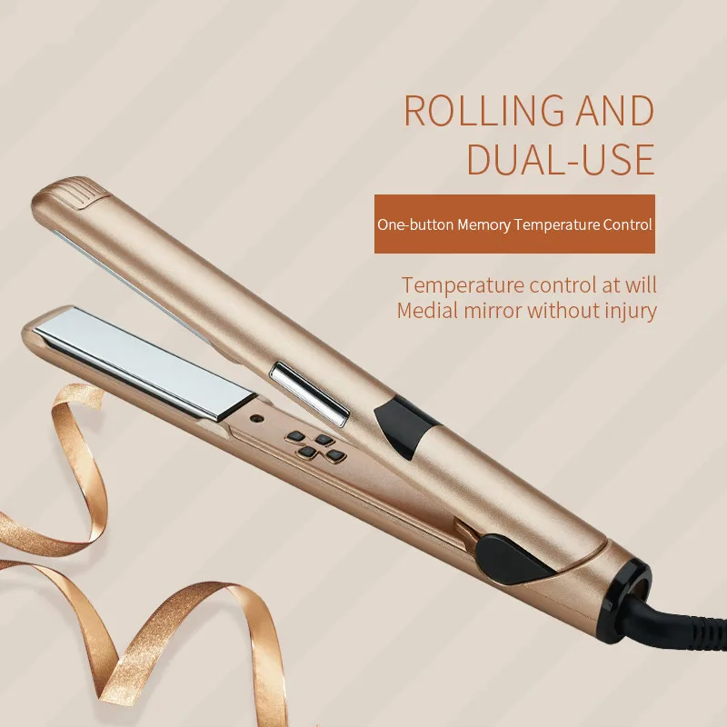 2 в 1 светодиодный дисплей выпрямляющий Утюг быстрый нагрев тепловая