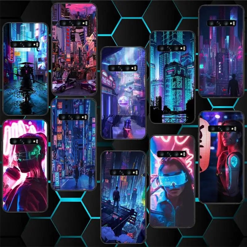 

Cyberpunk Phone Case For samsung Galaxy J6 J7 J8 prime note 8 9 10 20 lite plus pro ultra Cover
