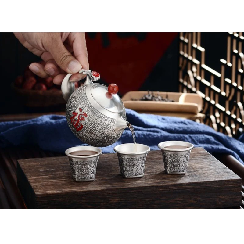 Чайник из серебра 999 пробы 250 мл