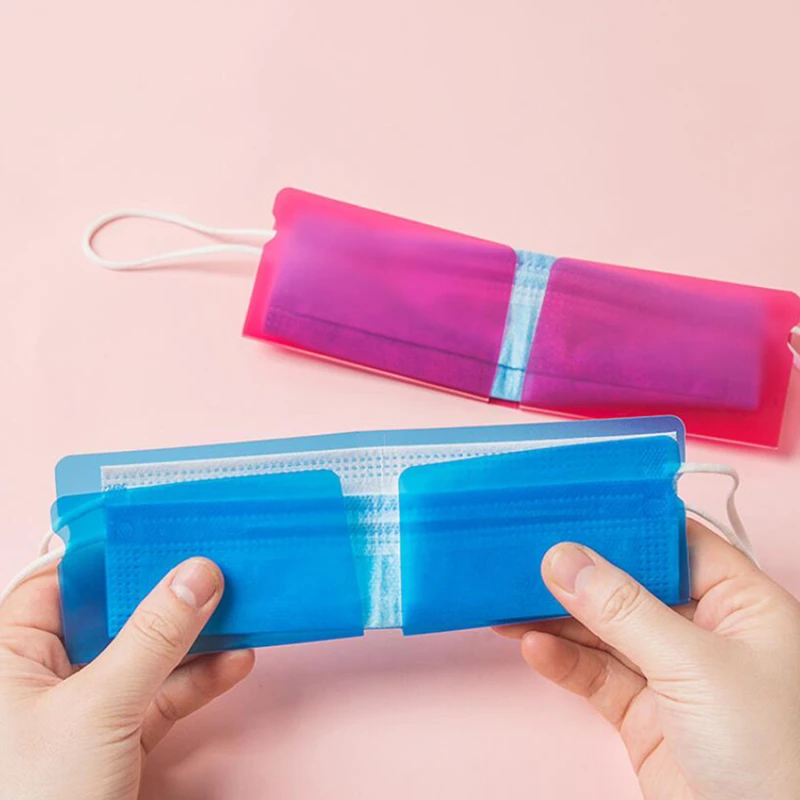 10 шт./компл. Портативный Складная маска для хранения уход за кожей лица держатель