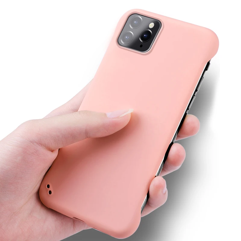 Безрамный чехол для телефона iPhone 11 Pro XR X XS Max SE 2020 6 6S 7 8 Plus 11Pro твердый тонкий