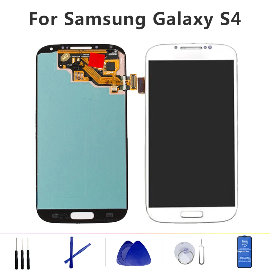 Ips lcd сборка для samsung Galaxy S4 дигитайзер сенсорный экран GT i9505 i9500 i337 S4|Экраны