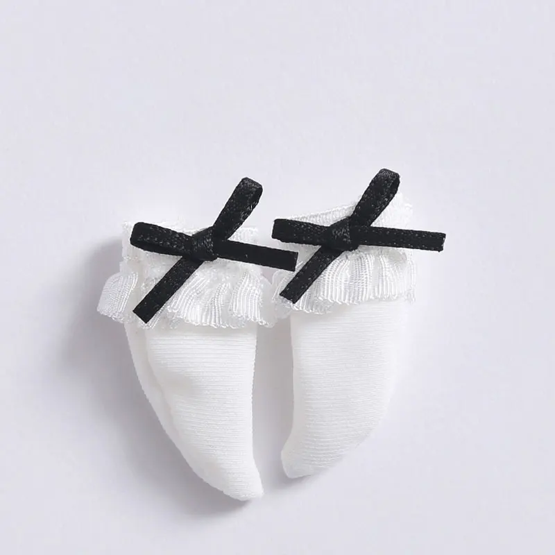 6 1 пара кукольные носки для OB11 1/12 BJD obitsu 11 кукольные короткие носки для кукольных аксессуаров - Цвет: 6