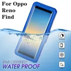Водонепроницаемый снегозащитный чехол для OPPO Reno Find X2 A53 Reno5 Pro A15 X A73 A93 F17 A32 K7x A72 5G A12s A92 A31, герметичный, IP68