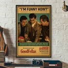 Ретро Goodfellas плакат Винтаж Скорсезе фильм, рисунок на холсте искусство стены декора