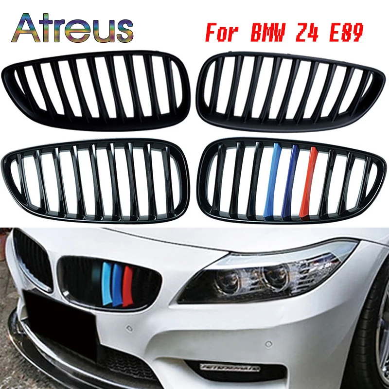 

Atreus 1 компл Черная передняя решетка решетки почек замена для BMW Z4 E89 Roadster M Мощность спортивный автомобиль-Средства для укладки волос