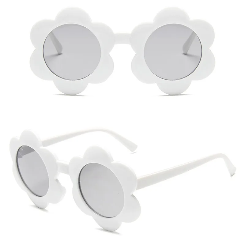 Милые Солнцезащитные очки в цветочек детские солнцезащитные для мальчиков и