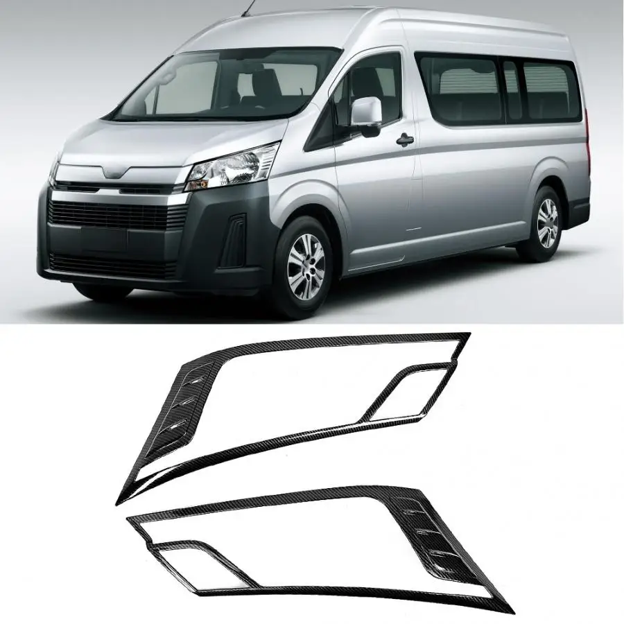 Декоративная оправа для передних фар 2 шт. Toyota HiAce 2019 хромированный Стайлинг