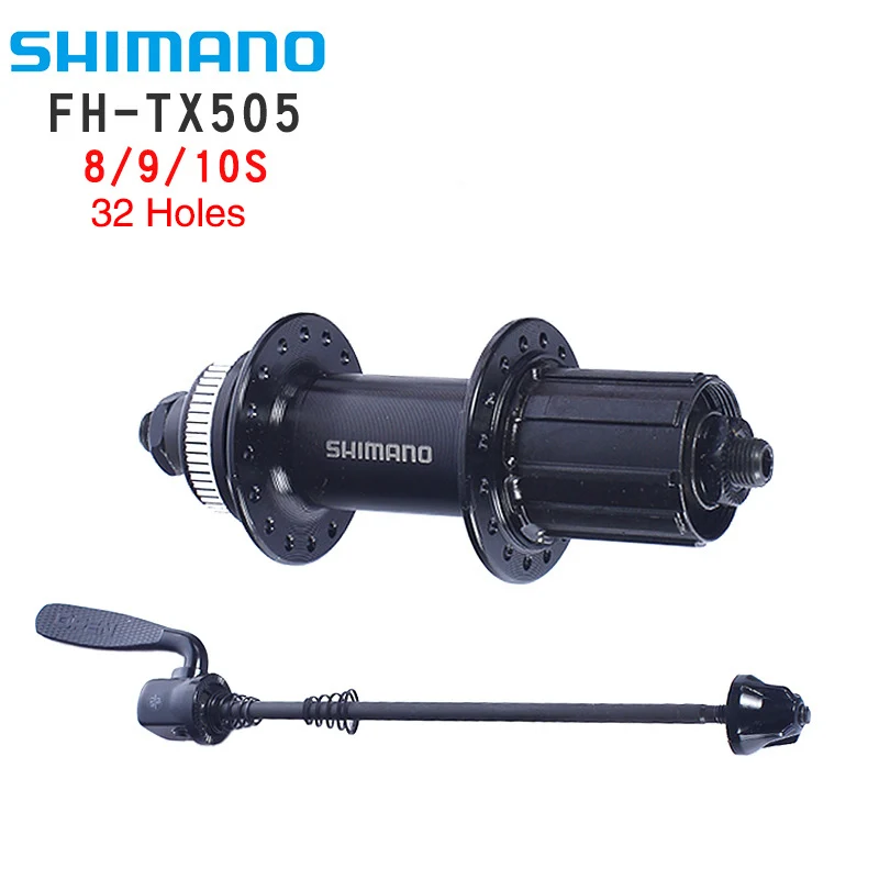 

SHIMANO FH-TX505 Disc 8/9/10 Speed 32 Holes Furos Brake Cassette Cubo K7 Quick Release Center Lock Hub Maza Trasera MTB Parts