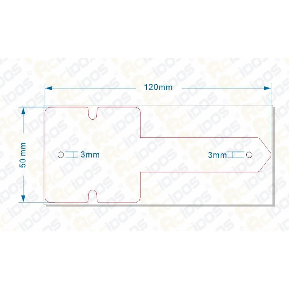 Кожаный держатель кабеля RCIDOS наушников полностью стальной Дырокол штамп 32x2.0мм