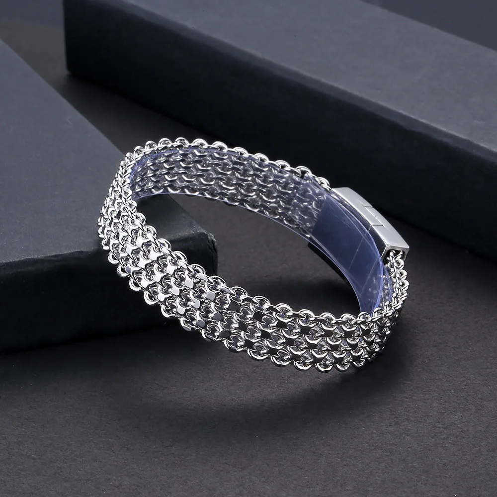 Падение доставка для мужчин серебряный браслет Цвет Будды & мужской аксессуар