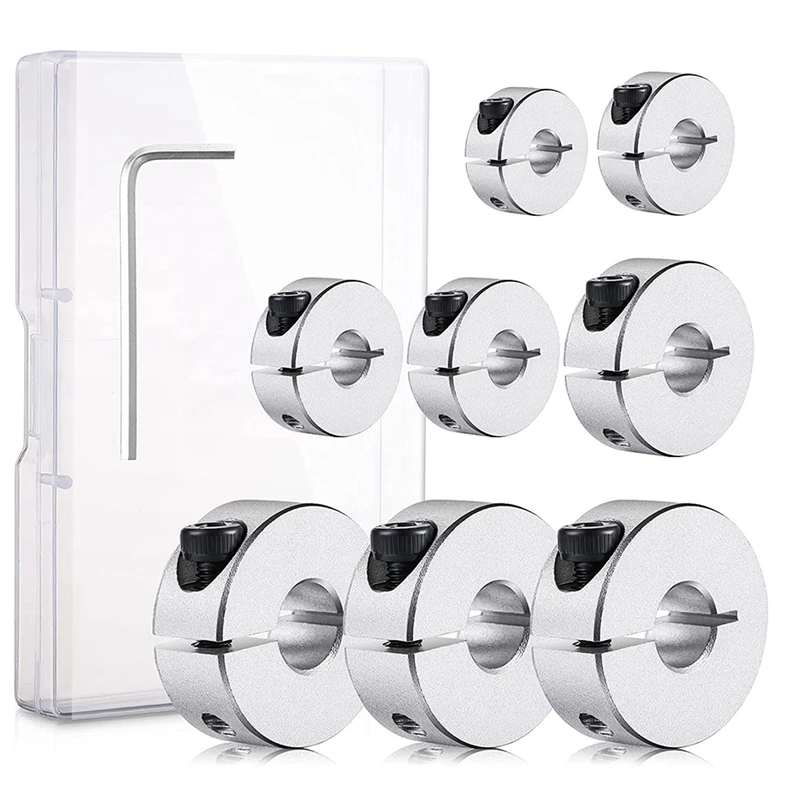 

8 шт., алюминиевый ограничитель для сверл, с шестигранным ключом и чехлом