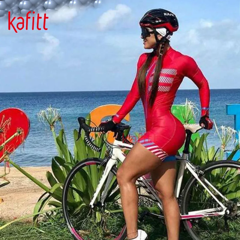 KAFITT Велоспорт Комплект сомэн для профессионального велоспорта костюм Красная