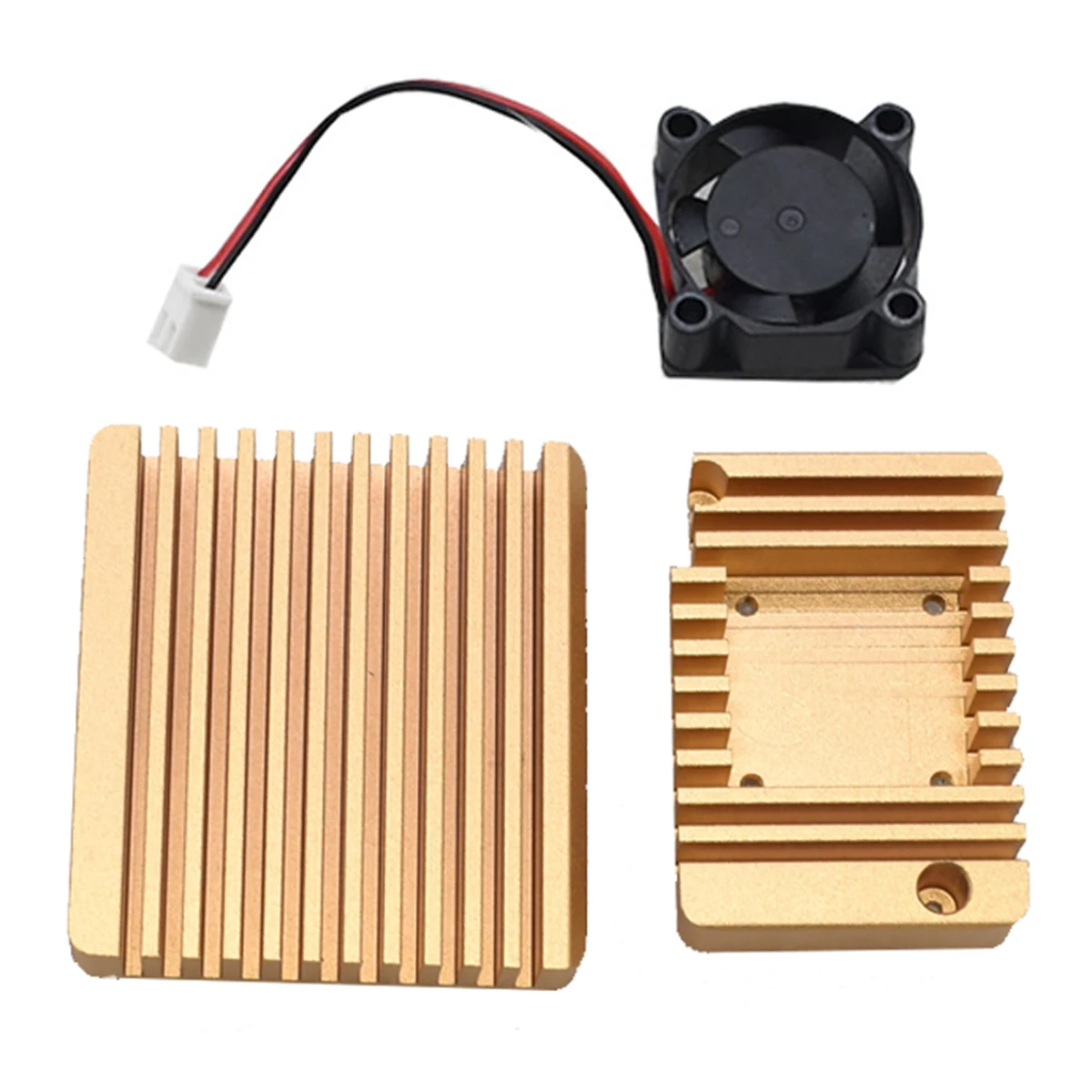 1 комплект качественного алюминиевого чехла и вентилятора для NanoPi R2S черный синий