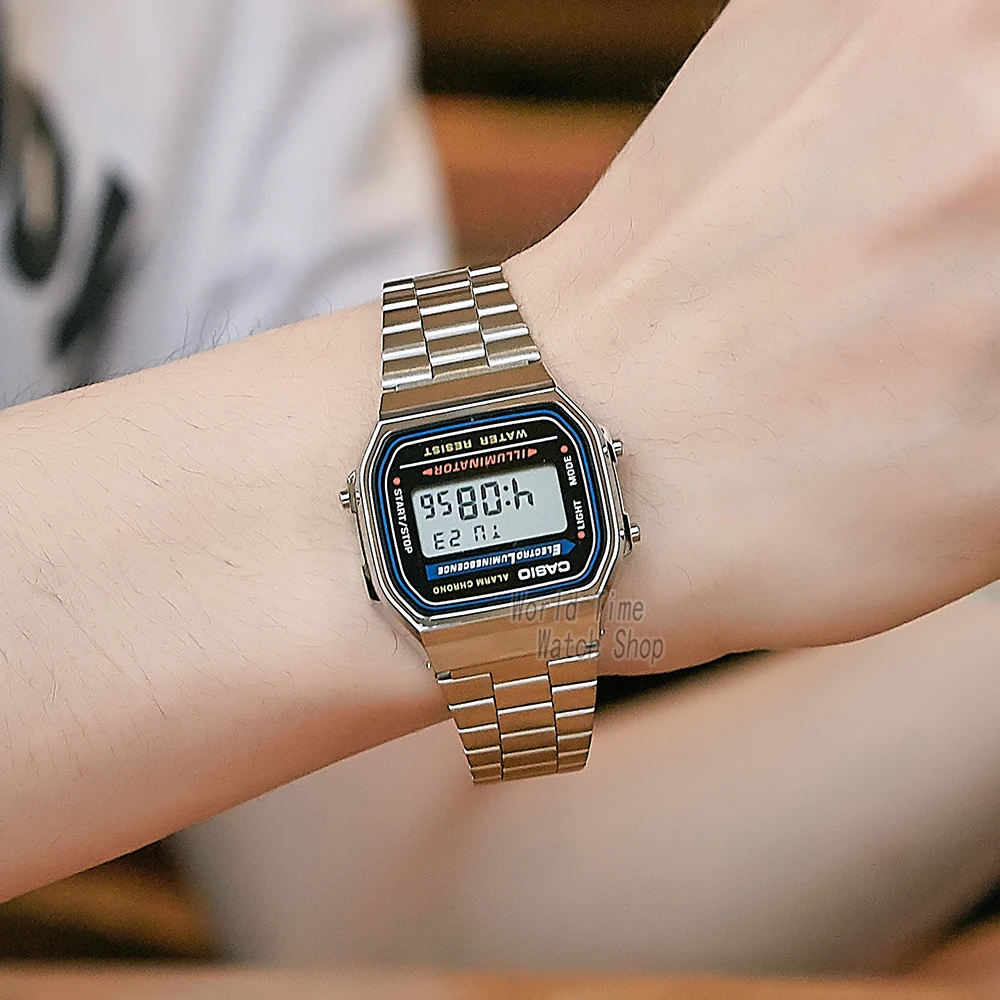 

Casio watch silver watch men set brand luxury LED digital Waterproof Quartz men watch Sport military Wrist Watch relogio masculi