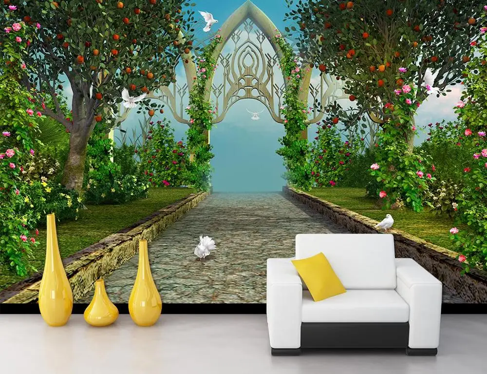 Пользовательские 3d обои идиллический американский ресторан отель ТВ фон стены