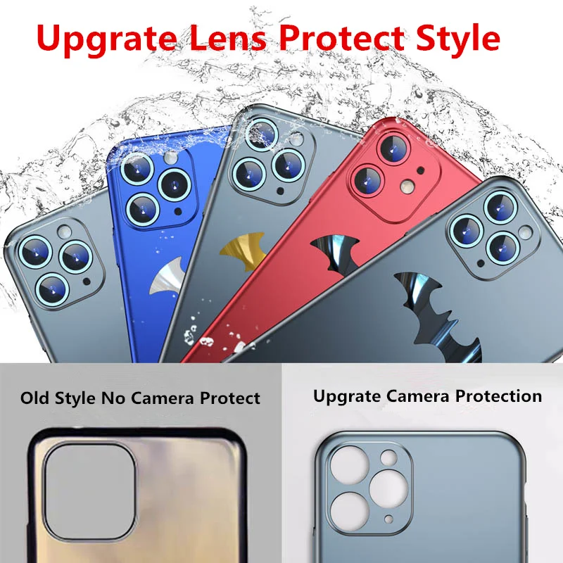 Ультратонкий Жесткий чехол для телефона с Бэтменом iPhone 12 11 Pro Max XR XS MAX X SE 6 7 8 Plus