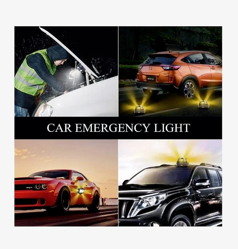 

Help Flash Emergency Light V16 Magnetic Led Beacon Road Flares Flashing Flare Traffic Safety Warning Lamp Hook Breakdown Kit