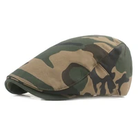 men cap beret newsboy hat flat ivy cap summer spring golf driving army camouflage accessory for teenagers