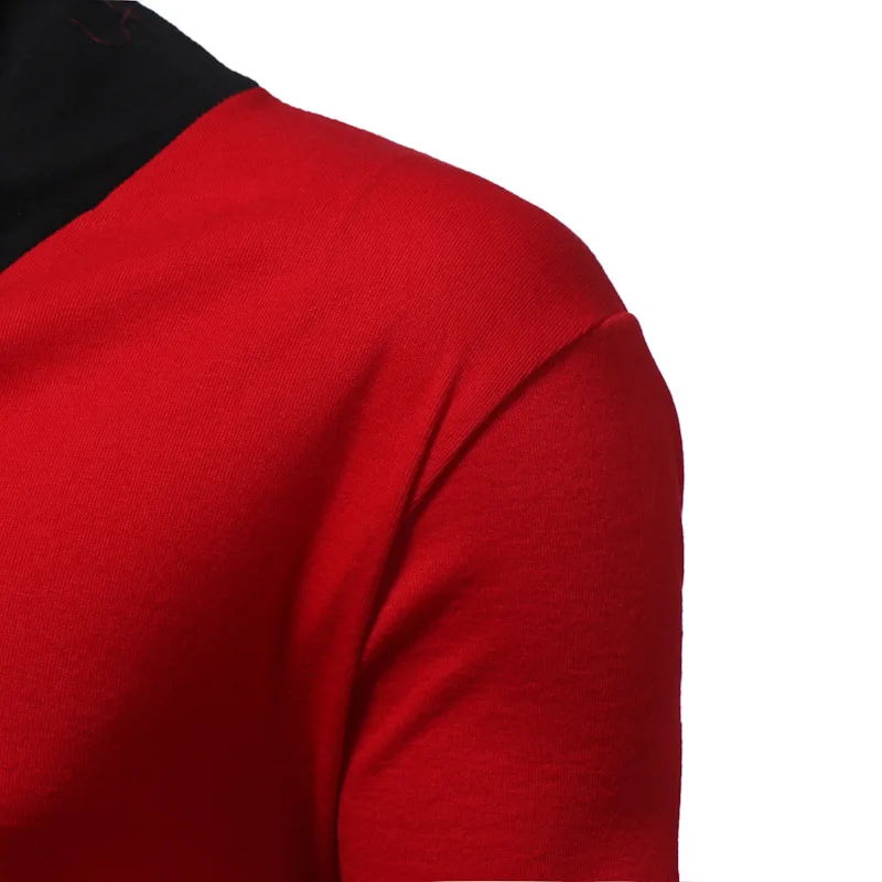 

Men Mandarin Collar Cotton Pullover Autumn Winter Warm Patchwork Comfortable Long Sleeve Clothes Knitted Casual Male Sweater