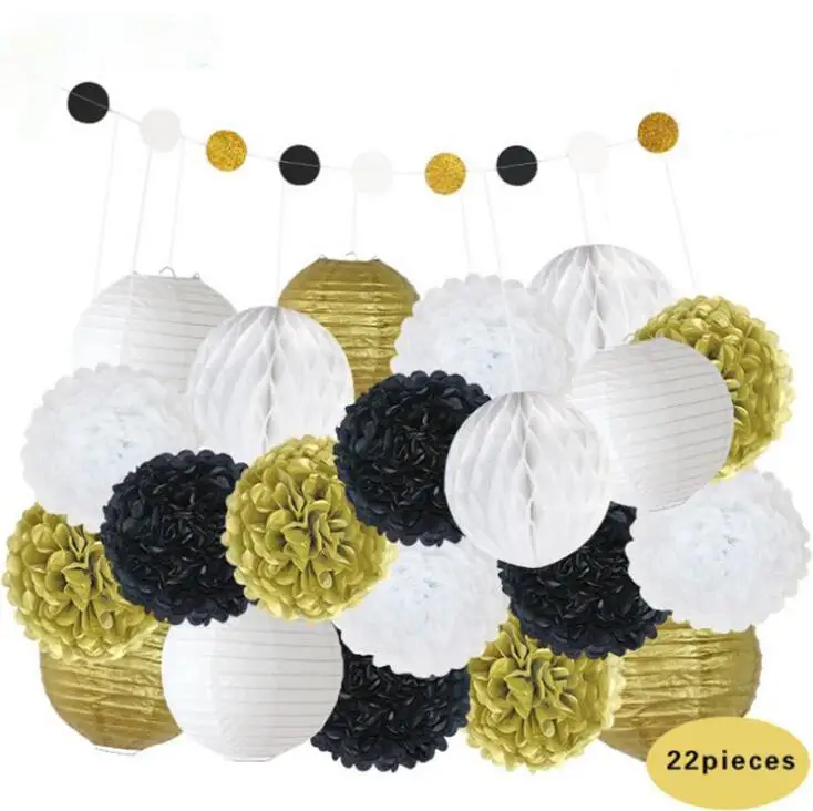 Дети декорация с крещением золото/розовый 22 шт./компл. смешанные размеры Висячие