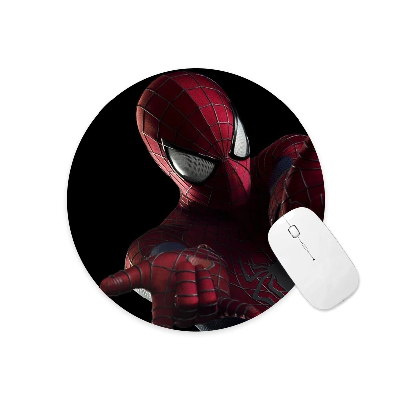 

Marvel Spiderman 22cm Round Anti-Slip Durable Soft Rubber Computer Mouse Pad Game Tablet Gamer Mice Mat Desk Mat Pads