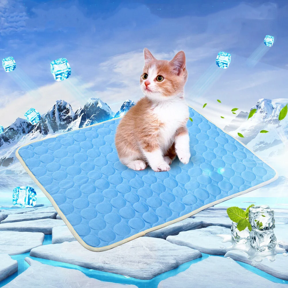 

Summer Pet Cooling Mat Blanket Ice Pet Dog Bed Sofa Mats For Dogs Cats Sofa Portable Tour Yoga Sleeping Pet Dog Cushion Pad